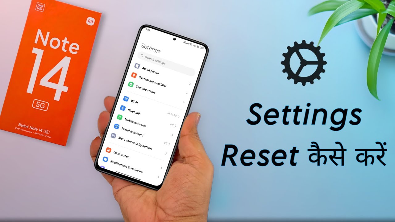 Redmi Note 14 All Settings Reset | Redmi Note 14 me System Settings Reset Kaise Kare