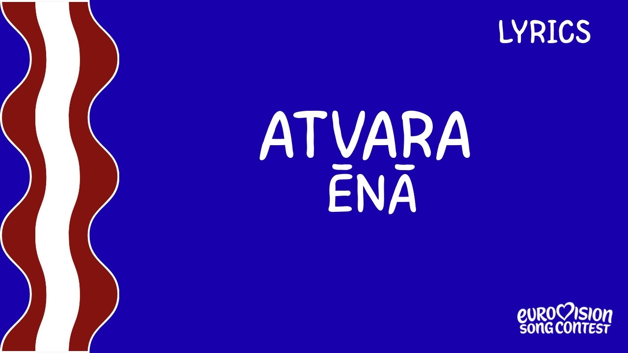 LYRICS / VARDI | ATVARA - ĒNĀ | EUROVISION LATVIA 2026