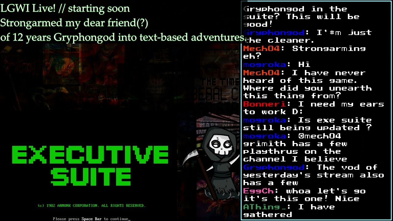 LGWI Live! - Gryphongod is an executive rockstar.