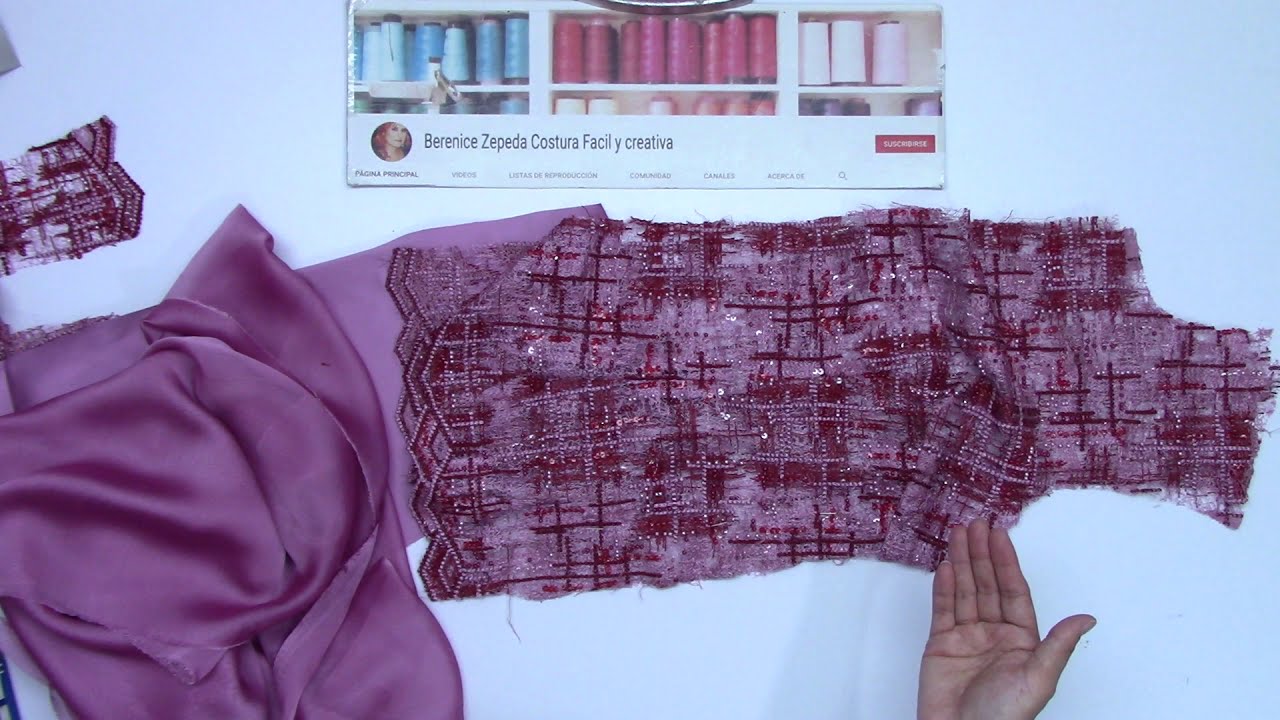 # 1 -ENSAMBLE DAMA : TIP COMO CORTAR BIES PARA DETALLAR COSTURAS