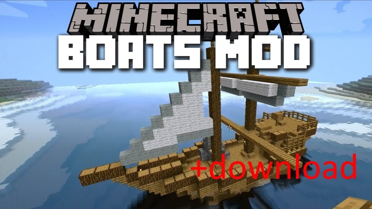 Wil je grote schepen bouw en Minecraft die kunnen varen!?!? Ship Mod review + download