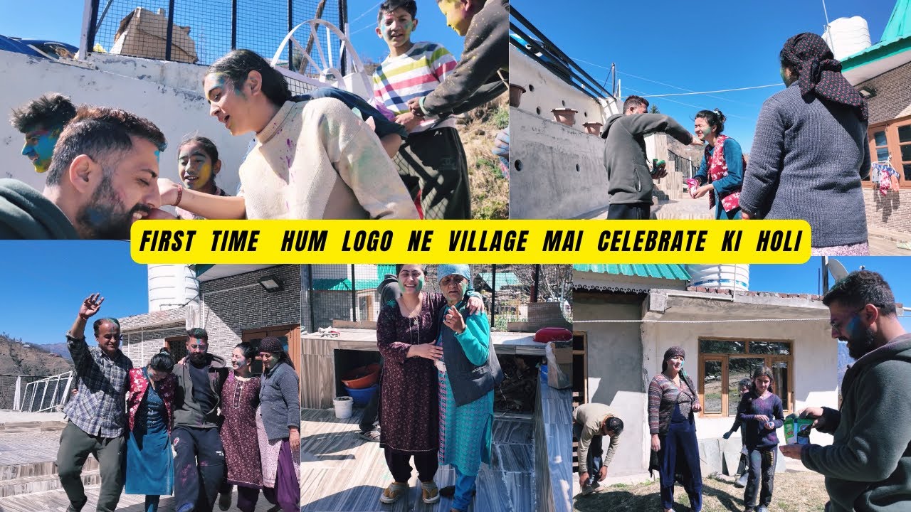 First Time Hum Logo Ne Village Mai Celebrate Kari Holi  // Happy Holi 2K26 To All