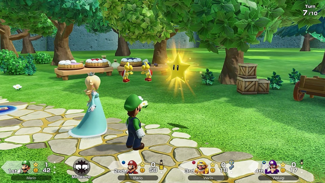 Super Mario Party Jamboree TV #43 Mega Wiggler's Tree Party Luigi vs Mario vs Waluigi vs Wario