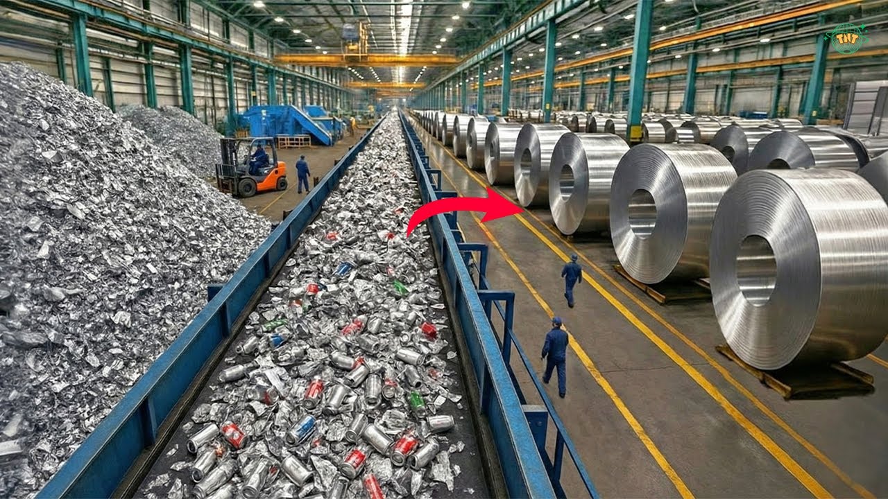 Bên Trong Siêu Nhà Máy Xử Lý Hàng Triệu Vỏ Lon Mỗi Ngày Lớn Nhất Thế Giới
