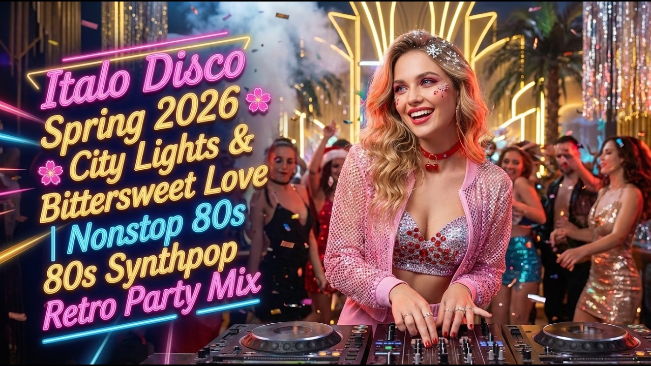 Italo Disco Spring 2026 🌸 City Lights & Bittersweet Love | Nonstop 80s Synthpop Retro Party Mix