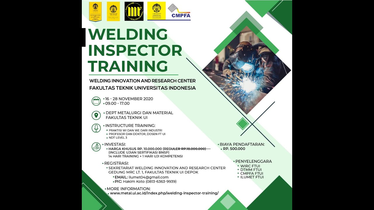 Day2 session1: Welding Inspector Training (WIRC FTUI) 18Nov2020
