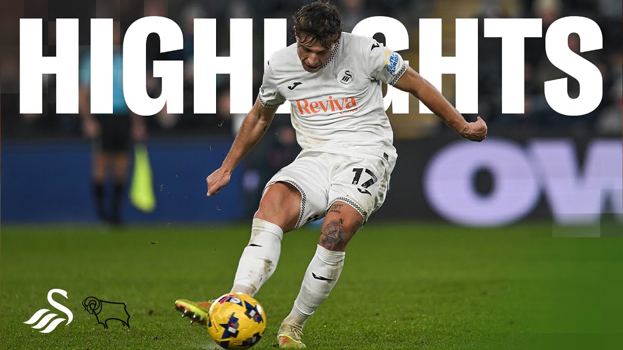 Swansea City v Derby County | Highlights