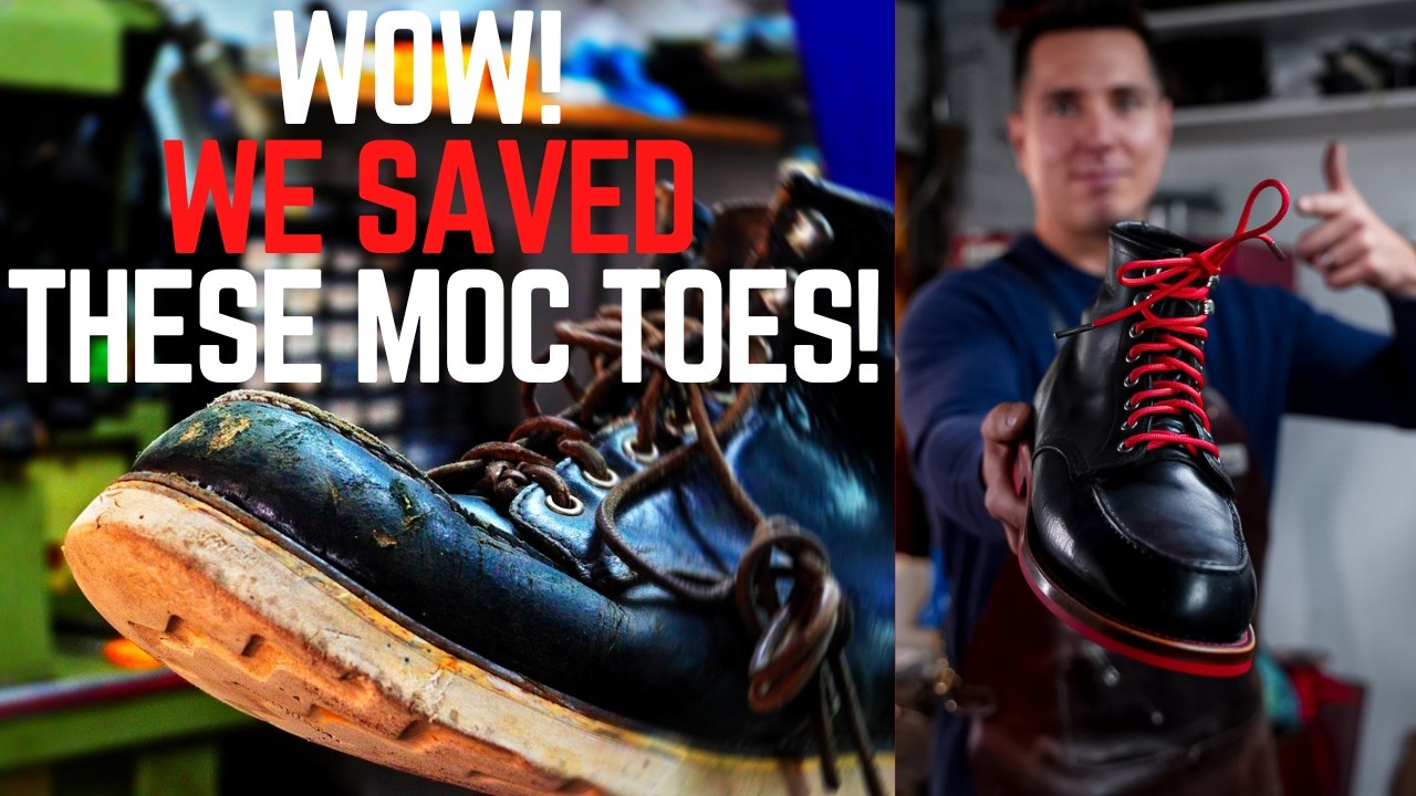 Не подлежит восстановлению? Восстановление разрушенных ботинок Red Wing Moc Toe.