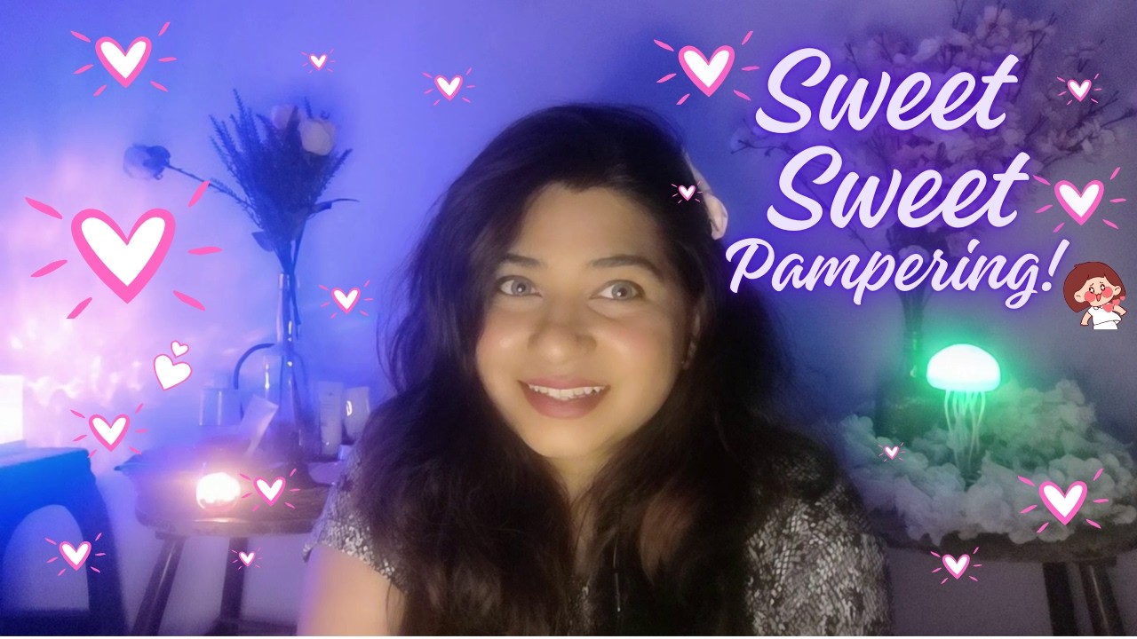 🌧️ ASMR  🌧️ Get Pampered on a Cozy Rainy Evening 🌧️ Sweet Sweet Pampering ,skin care, head massage🌙
