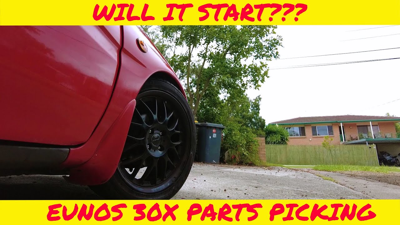 MAZDA MX3 KL-ZE FIRST START IN A YEAR and PARTS PICKING | Flip My Ride