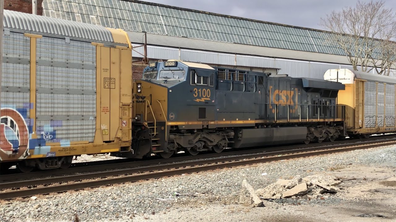 Nearly 3 Mile Long Auto Racks Train With DPU !!  1 Locomotive Pulls Endless Grain Train By Itself!