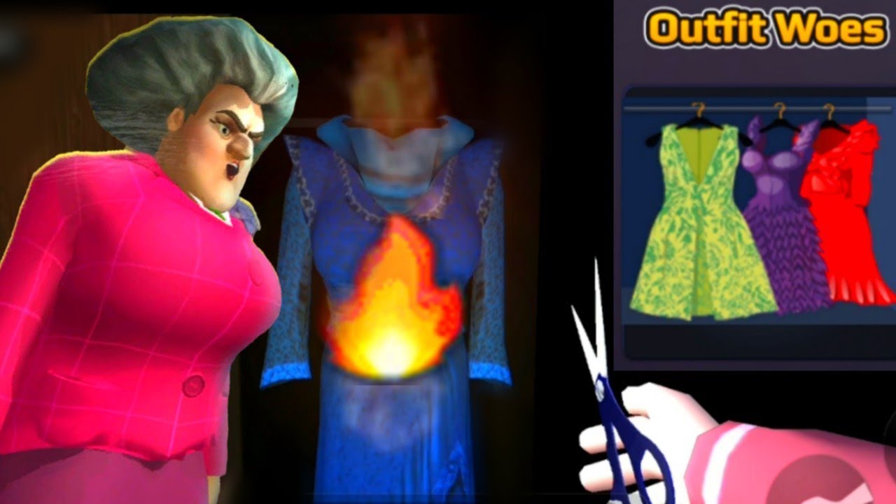 SCARY TEACHER 3D! Outfit Woes! Gameplay - Walkthrough - Android - iOS - Game