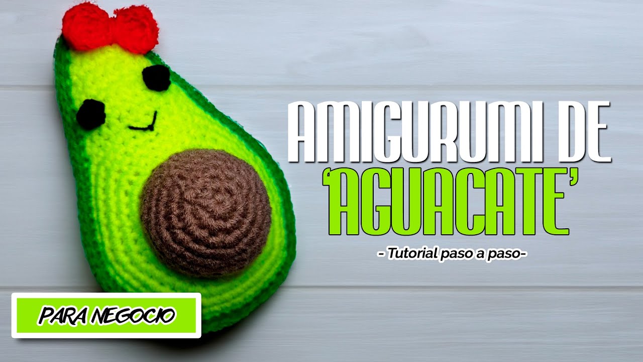 Amigurumi de aguacate tejido a crochet (PASO A PASO) 🥑
