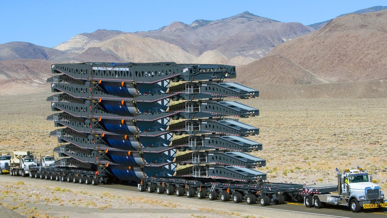 5 Dangerous Biggest Transportation Truck Operator Skill, Extreme Heavy Equipment Machines Working