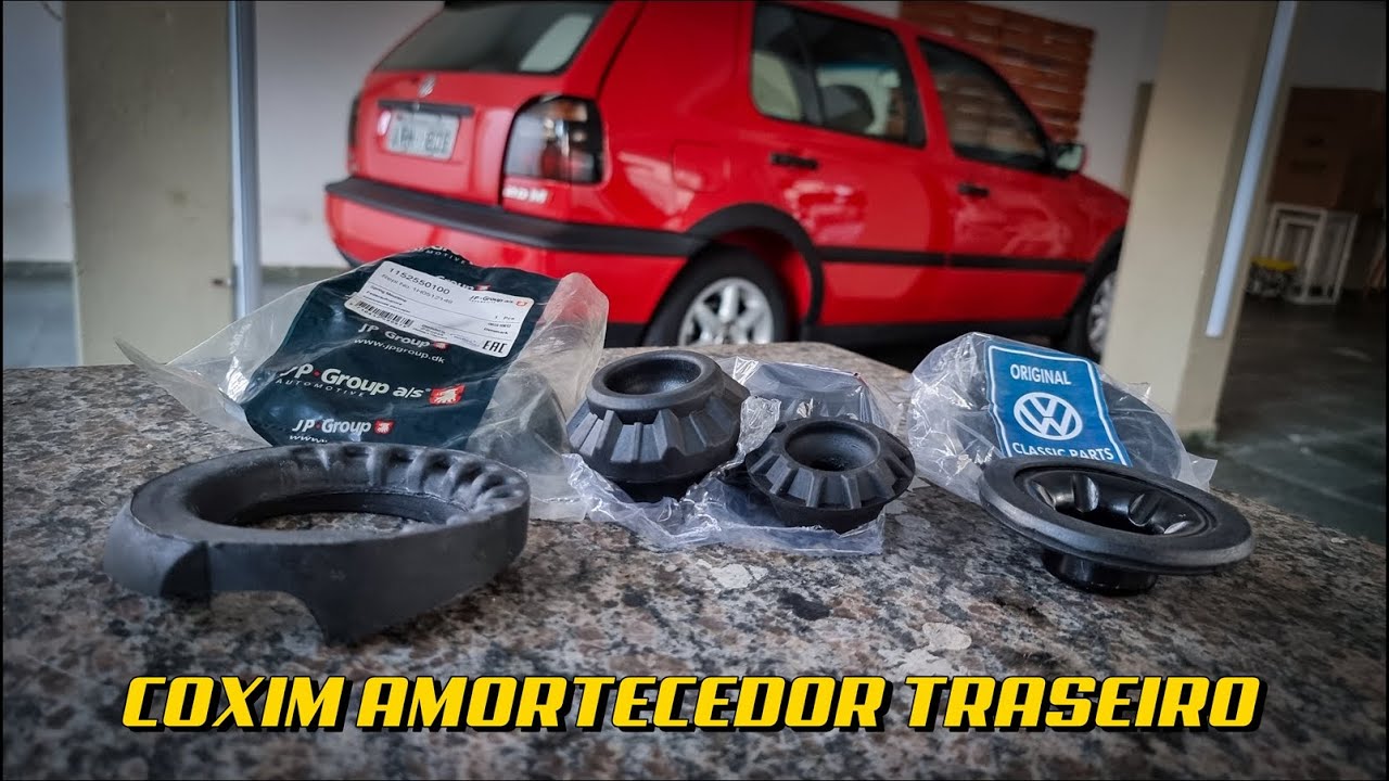 TROQUEI OS COXINS DO AMORTECEDOR TRASEIRO. DEU RUIM NA MONTAGEM!!! 😠😠  GOLF MK3