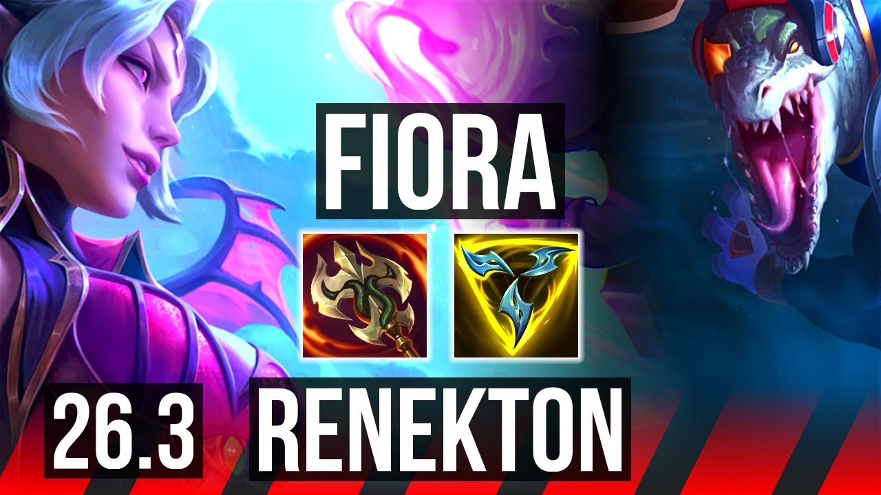 FIORA vs RENEKTON (TOP) | KR Master | 26.3