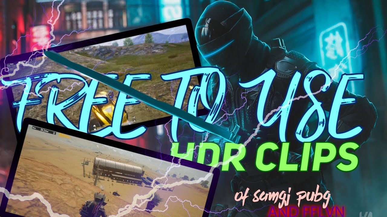 FREE TO USE HDR BGMI/PUBG CLIPS OF SAMGJ PUBG AND FFLVN