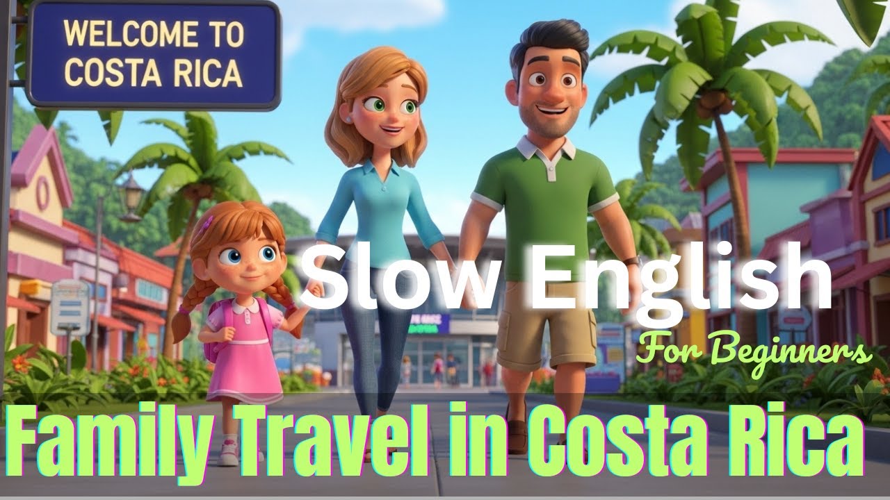 Family Travel in Costa Rica | Easy English Listening Practice for Beginners (A1 Level)