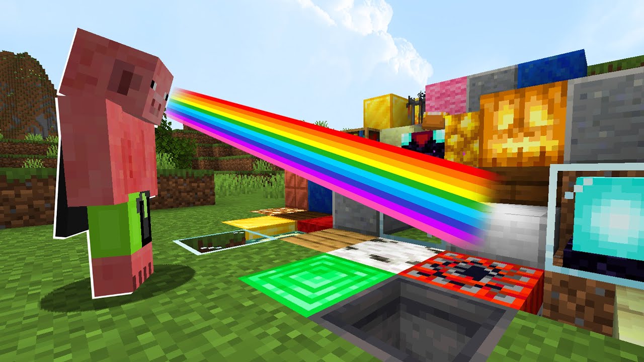 Minecraft, ale ZMIENIAM BLOKI WZROKIEM!