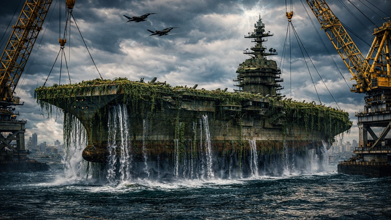 We Pulled USS Gerald R. Ford (CVN-78) From the Ocean | ASMR Car Restoration