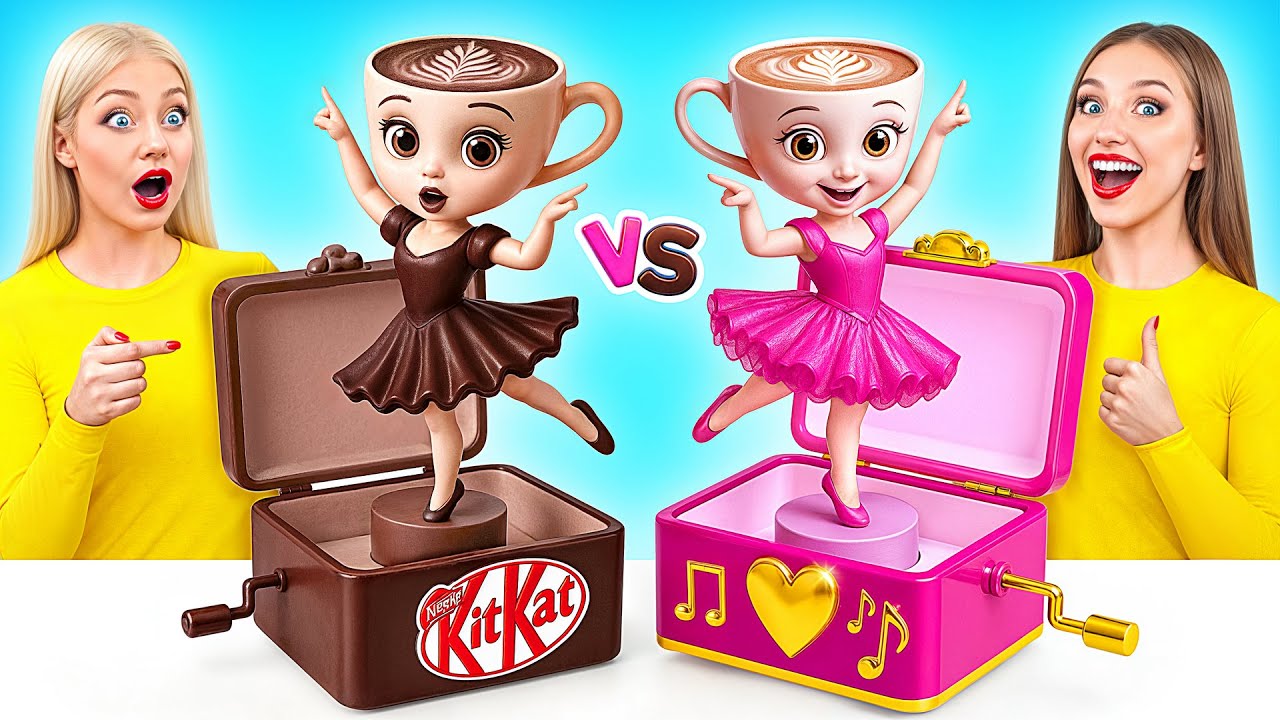 Челлендж. Шоколадная Еда vs Настоящая еда | Потрясающие Кухонные Лайфхаки от Super Hyper DO