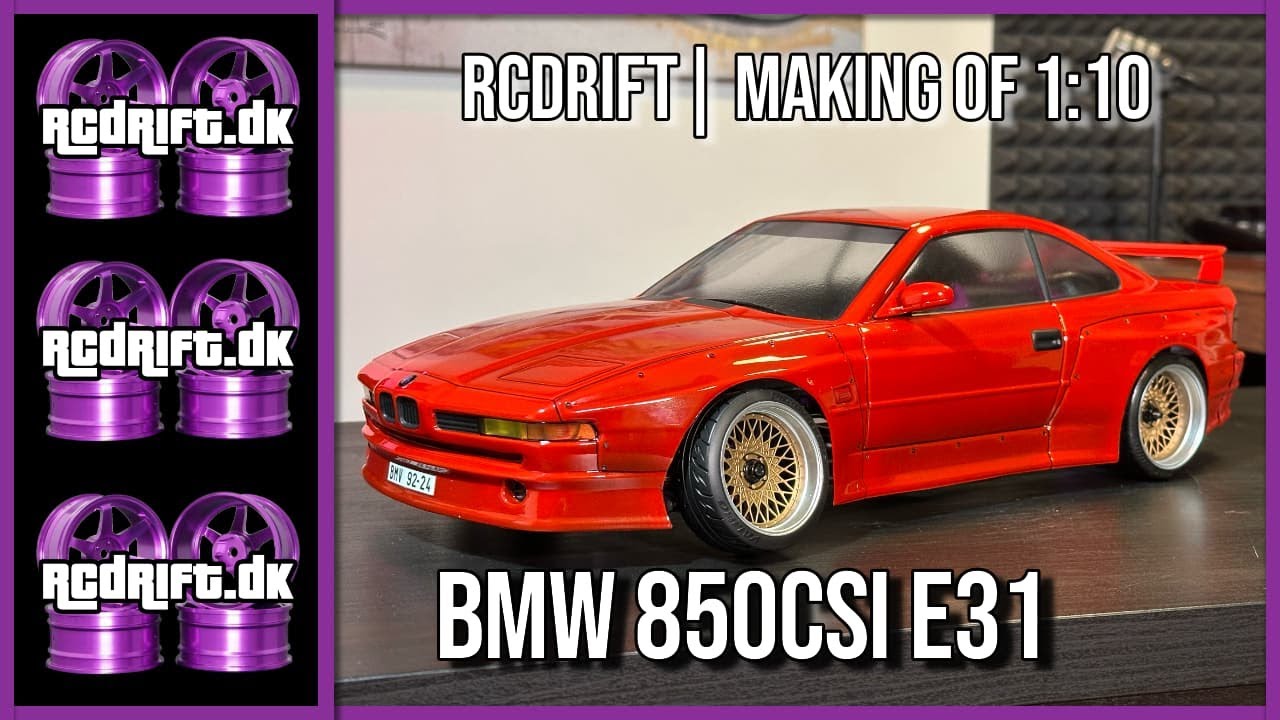 BMW 850CSi e31 Aplastics making of RC car lexan body