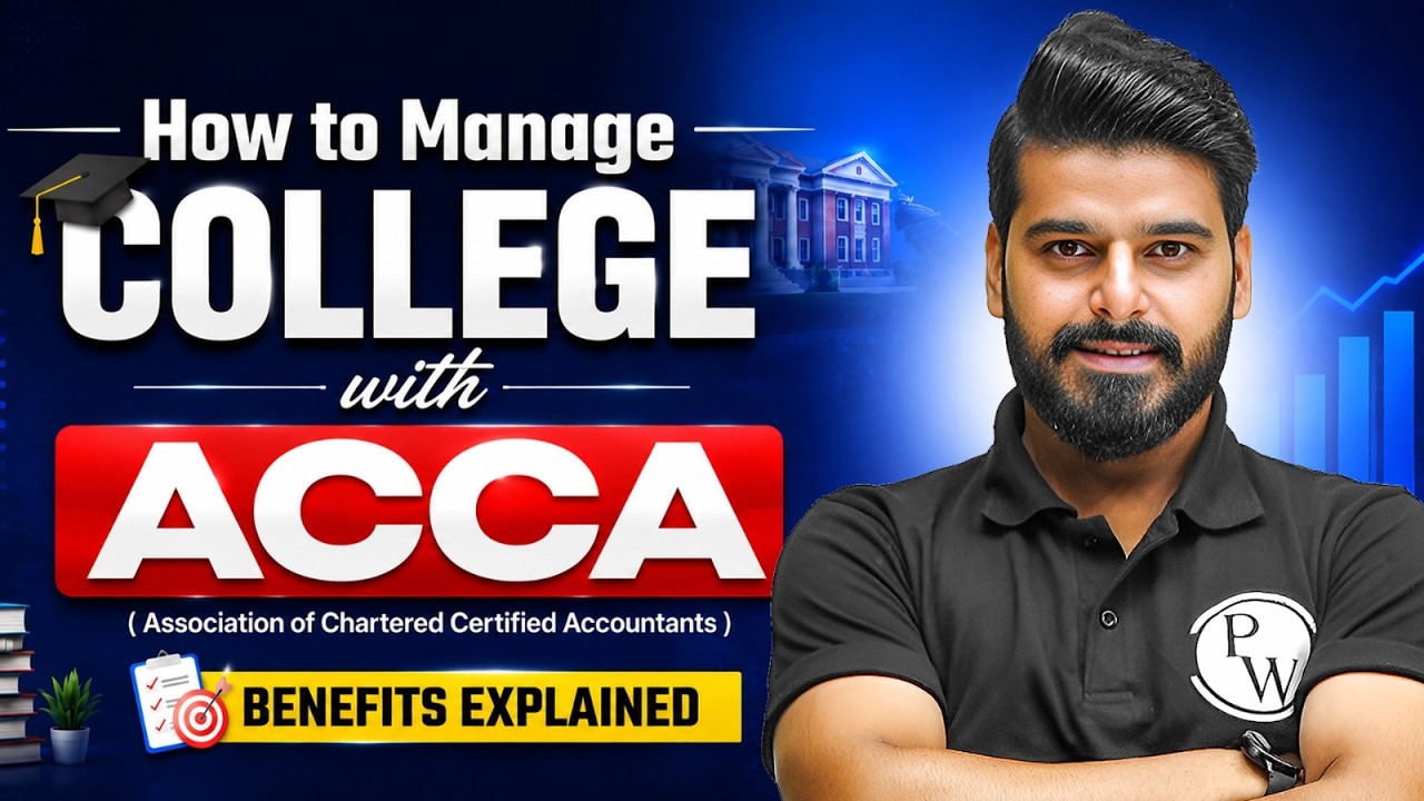 How to Manage ACCA With Regular College🔥| Benefits, Strategy & Career Guide @accabypw