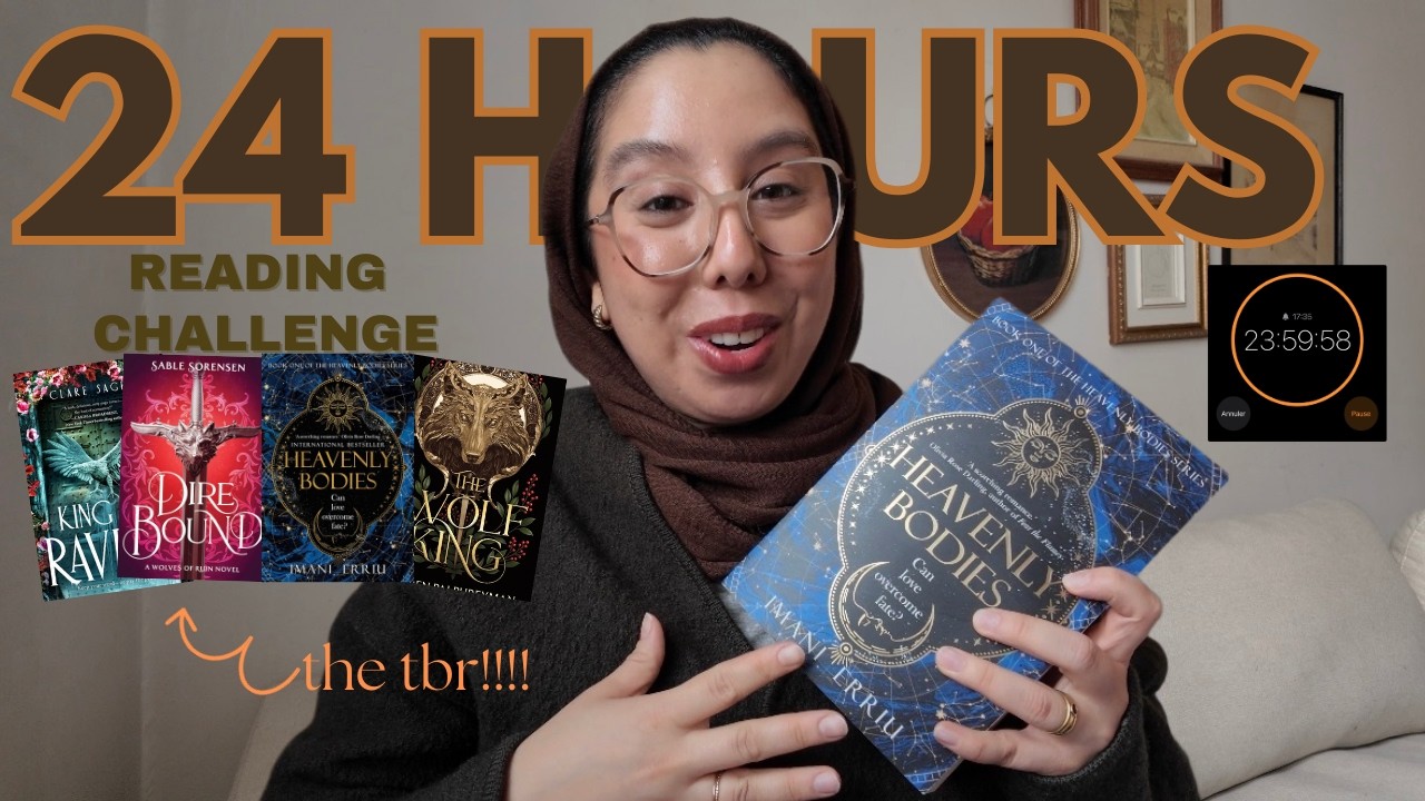 24 hour readathon 📖✨ reading fantasy romance for 24 hours | 2026 reading vlog