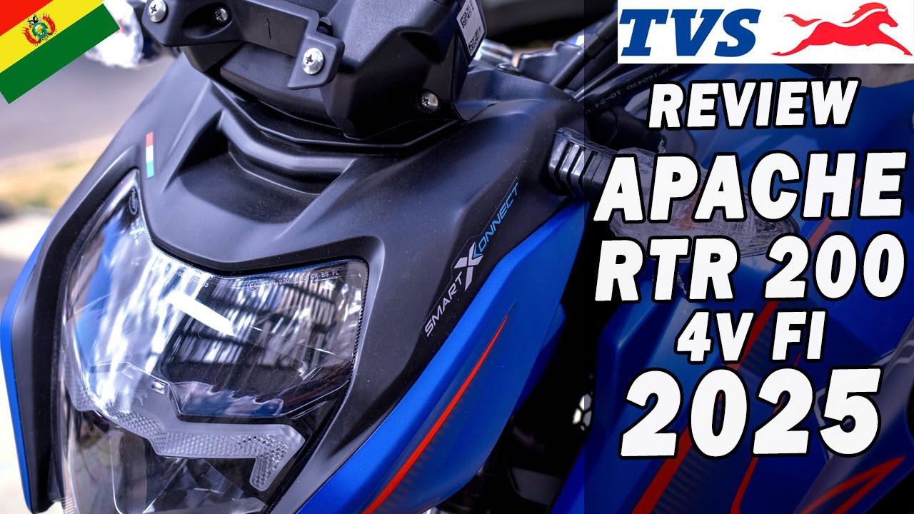 TVS APACHE RTR 200 FI 2025🏍️¿Es realmente buena? ¿Moto deportiva económica?🤩