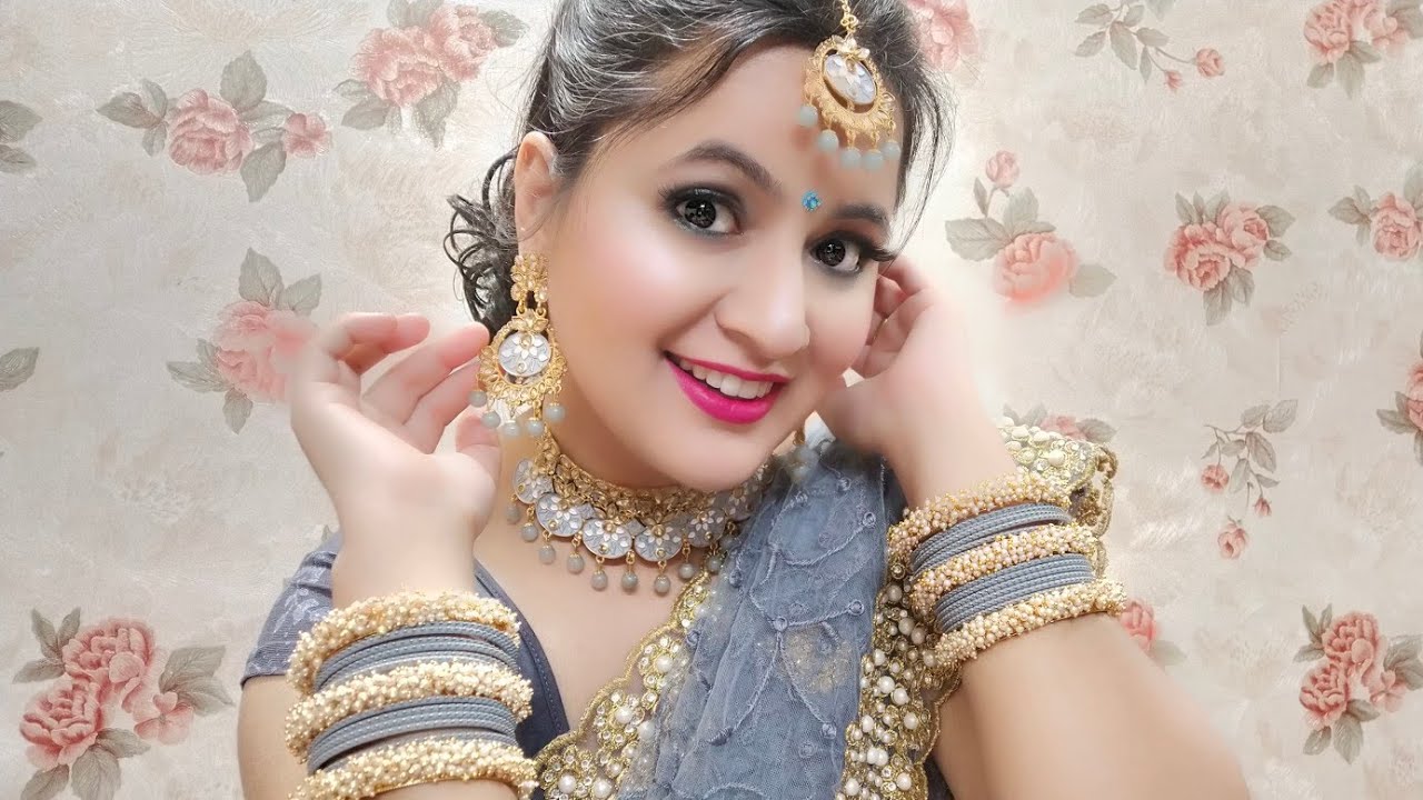 करवा चौथ के लिए Easy Makeup with 1 Minute Hairstyle || ऐसे हो जाएं तैयार तो सब देखते रहेंगे आपको😍🤩
