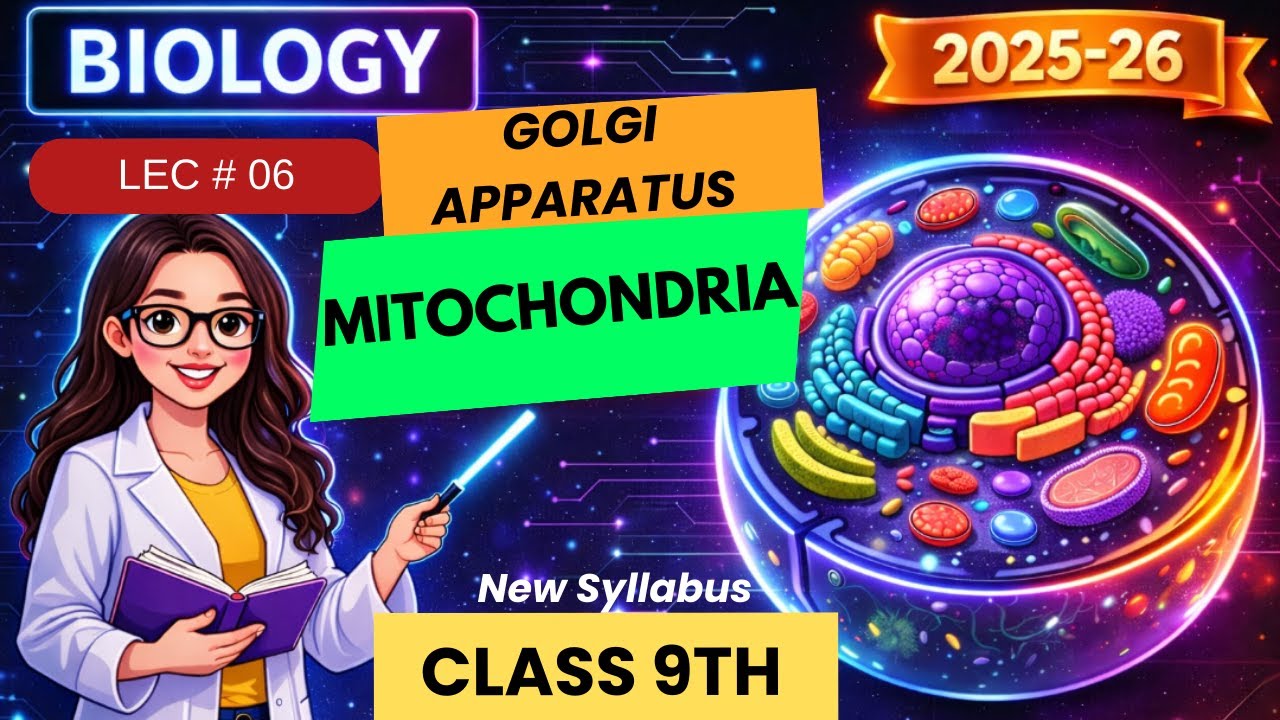 Mitochondria and Golgi Apparatus | Class 9 New Syllabus | Cell Organelles