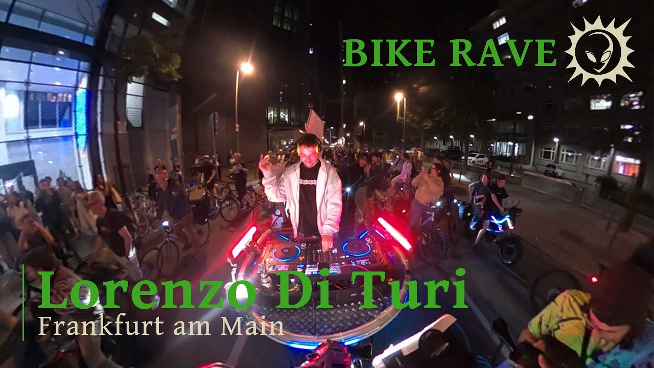 Bike Rave on german Highway 🚴‍♂️🔥 Whole DJ-Set by Lorenzo Di Turi 