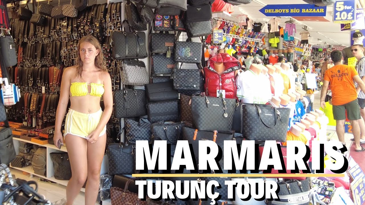 Marmaris Turunç Beach Tour | August 2022 Turkey [4K UHD 60 fps]