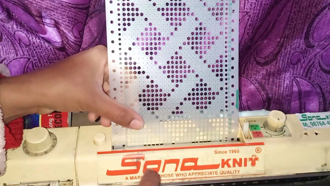 How to Put Card on Brother Hand Knitting Machine