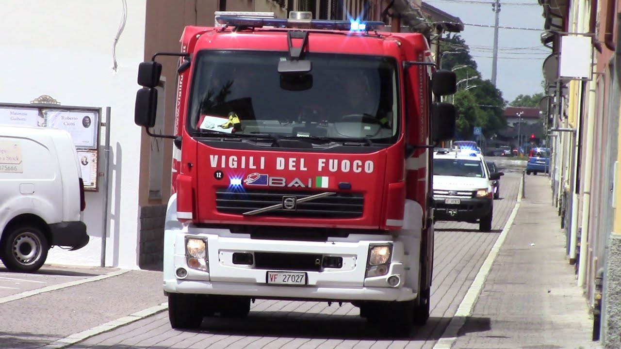 INCENDIO APPARTAMENTO ARRIVO APS SAF+RANGER SAF VVF MILANO+ABP VVF RHO IN SIRENA