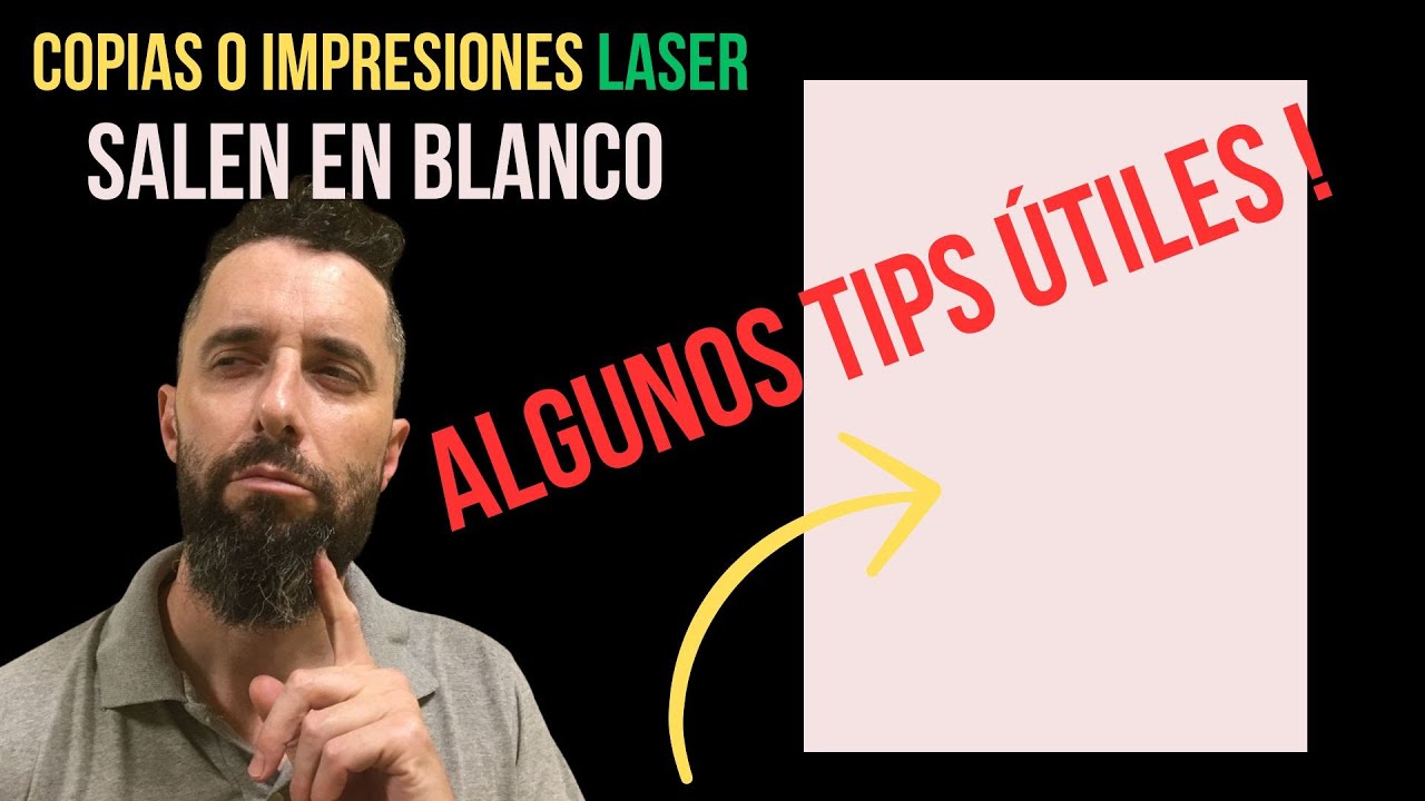 ¿Por qué las copias o impresiones salen en blanco? [Causa y solución]
