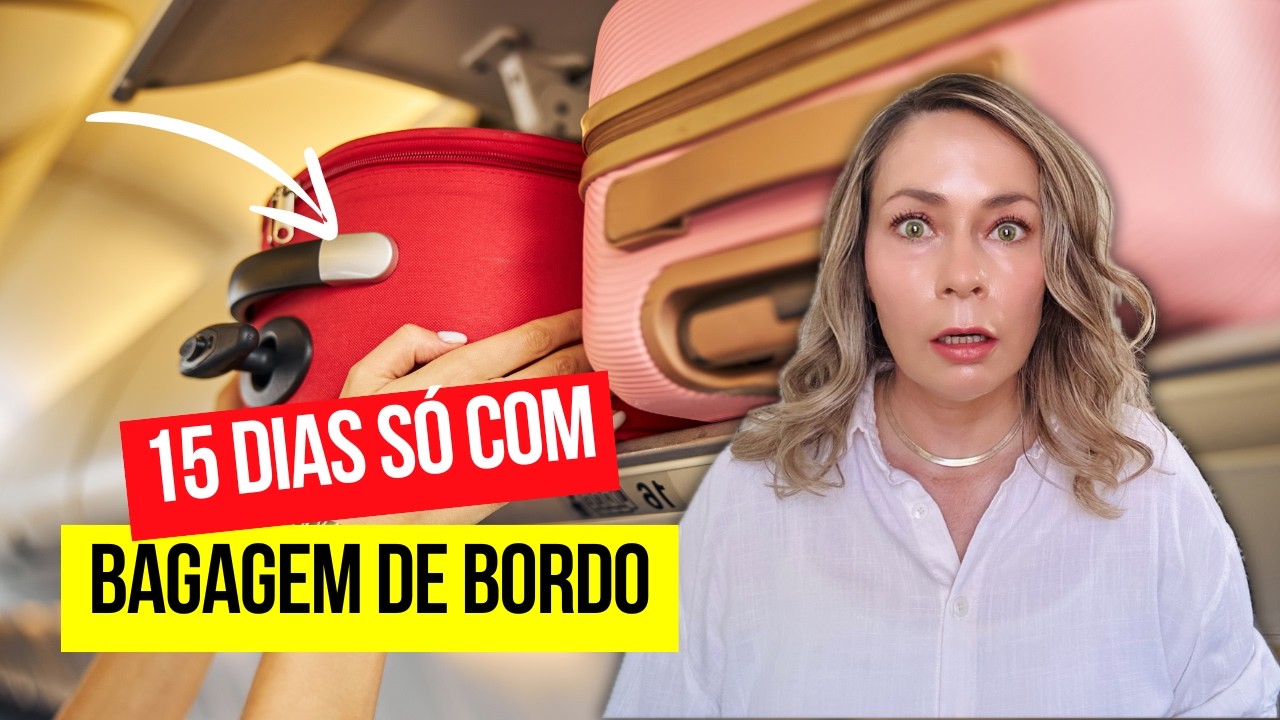 Como Viajar para OUTRO PA&Iacute;S por 15 dias APENAS com a BAGAGEM DE M&Atilde;O 😲 🧳