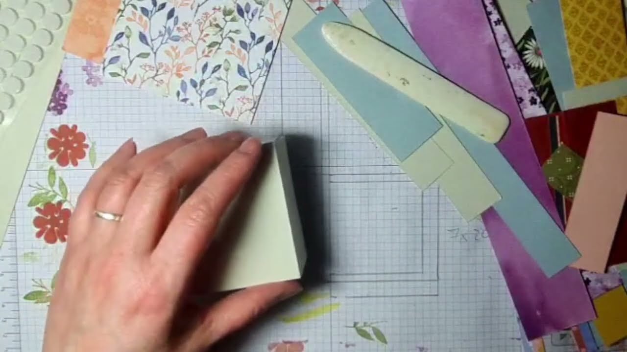 🔴LIVE fold flat box and using scraps to decorate #artfulstampin