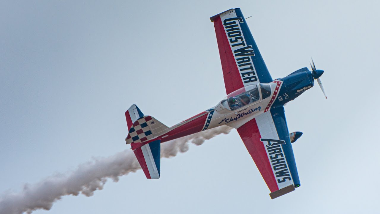 Ghostwriter Airshows' DHC-1 Super Chipmunk Aerobatics | 2021 Abbotsford Airshow