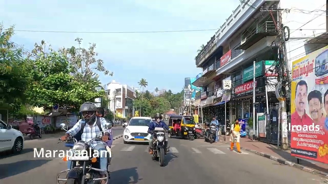 Drive from Vellayambalam to Kesavadasapuram via Kowdiar, Kuravankonam, Pattom