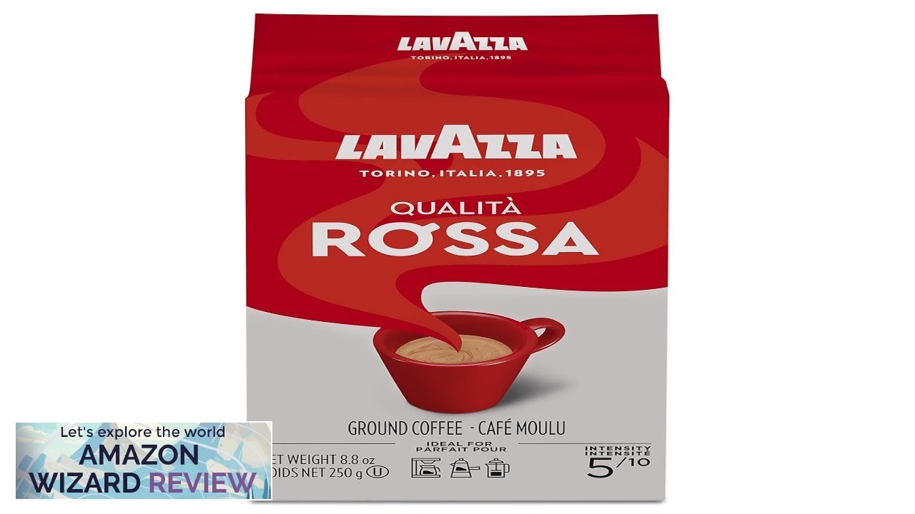 Lavazza Qualita Rossa Ground Coffee Blend Bag Medium Roast 8.8 Ounce Review