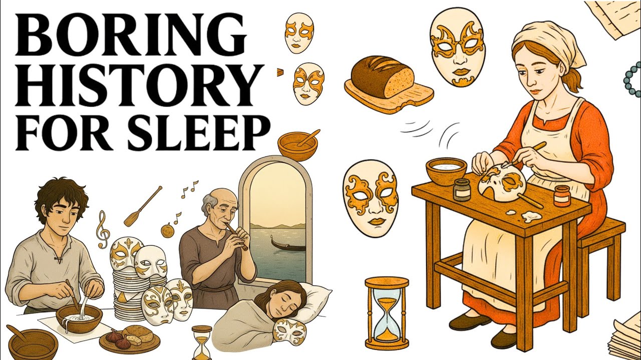 1666 Venice: A Mask-Maker’s Silent Day on Repeat… 300 Years Before ASMR 😌✨ Boring history for sleep