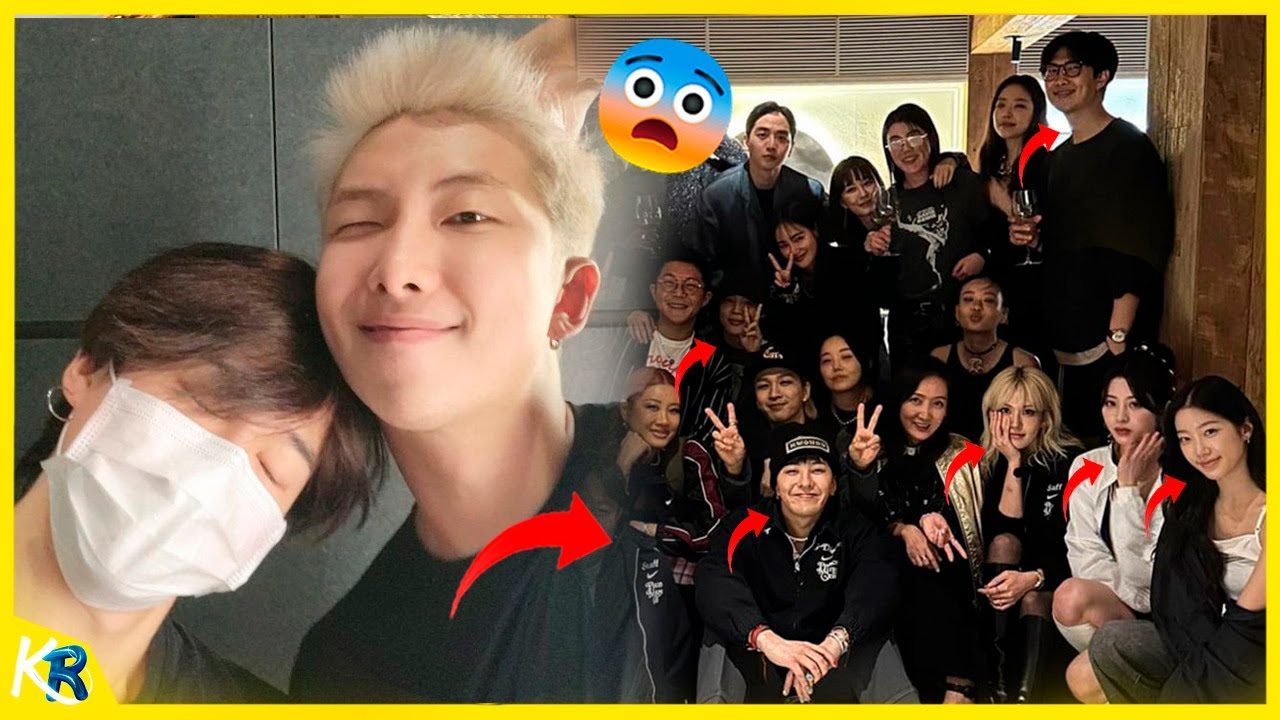 😱RM And Jimin attend Nike Party with GD of Big Bang, Taeyang & Lesseraffim - Peaceminusone x Nike