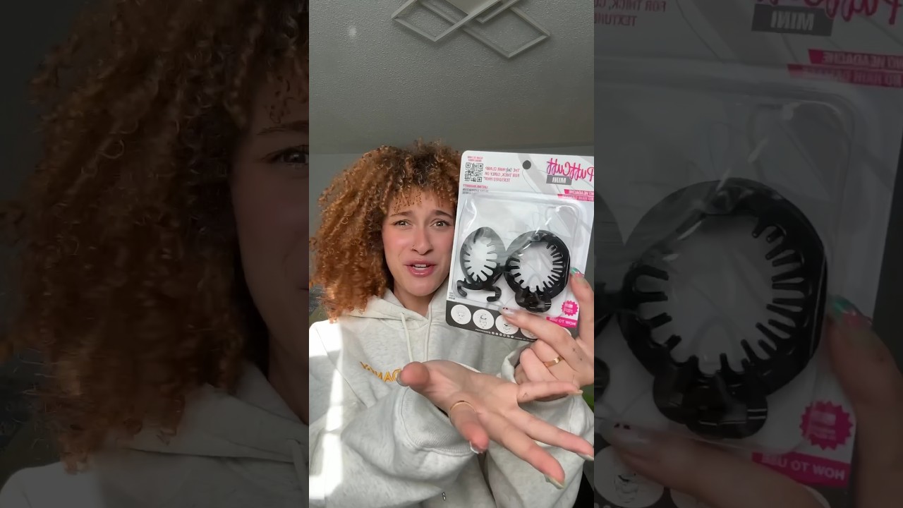 TRYING A PUFF CUFF!! #curlyhair #hairaccessories