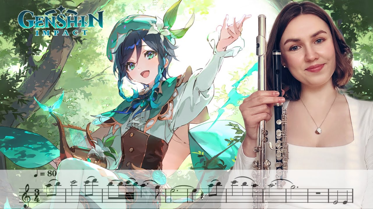 Venti Theme - Genshin Impact | Flute Cover [SHEET MUSIC]