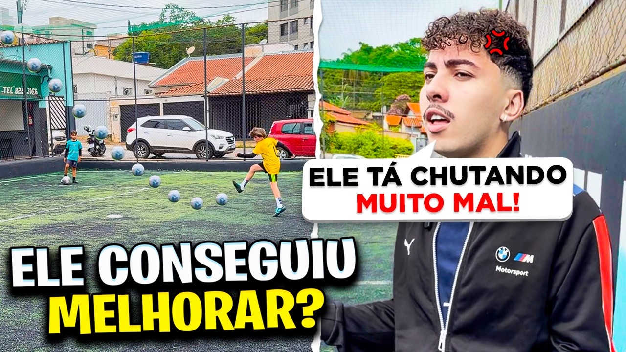 OS TREINADORES FICARAM BRAVOS COM O CHUTE DO MEU IRMÃOZINHO!!