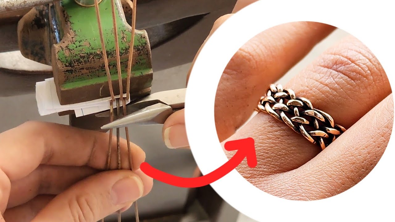 Making a twisted copper ring|Making a simple twisted ring|making a ring | Making jewelry@kimzi858