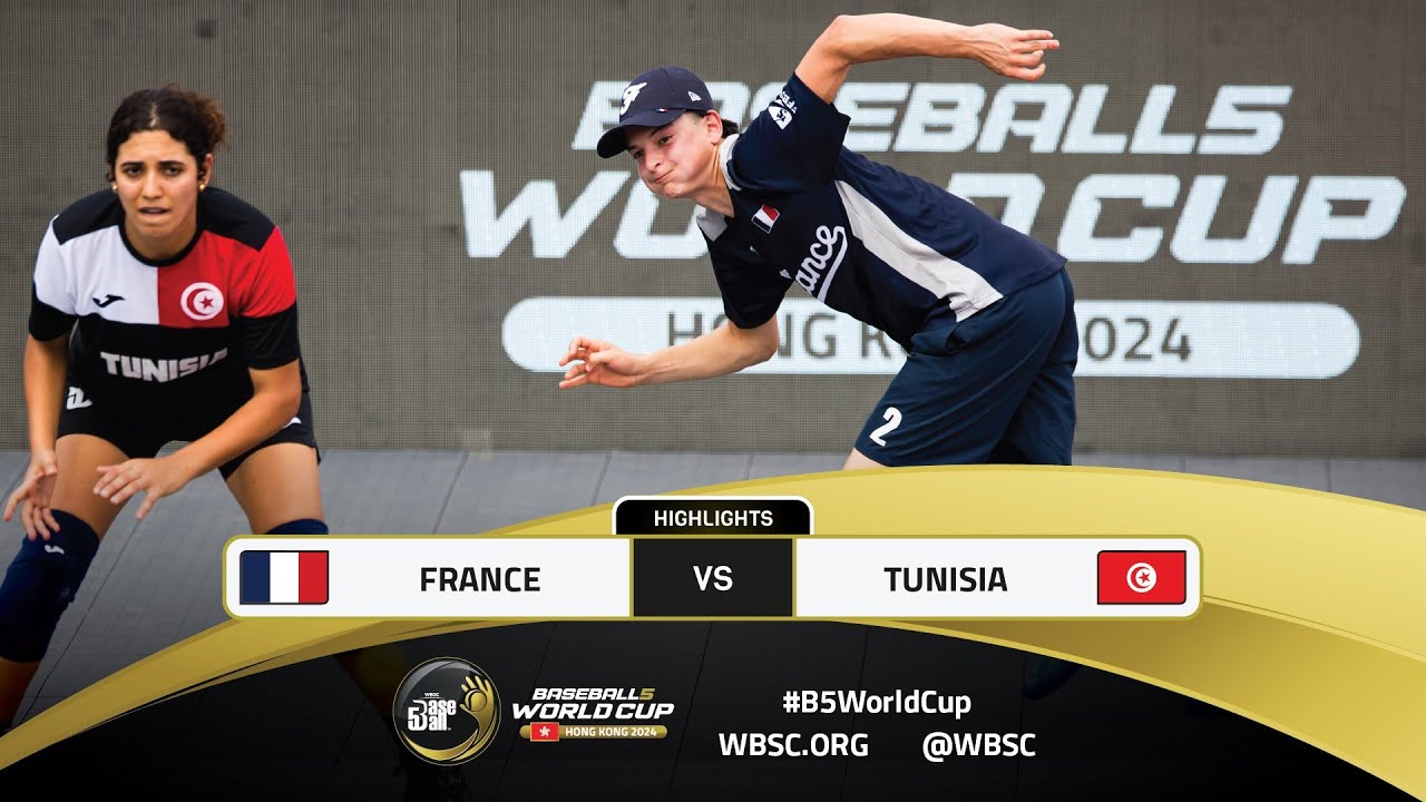 Лучшие моменты | Игра 2 FRA против TUN | Чемпионат мира WBSC Baseball5 2024
