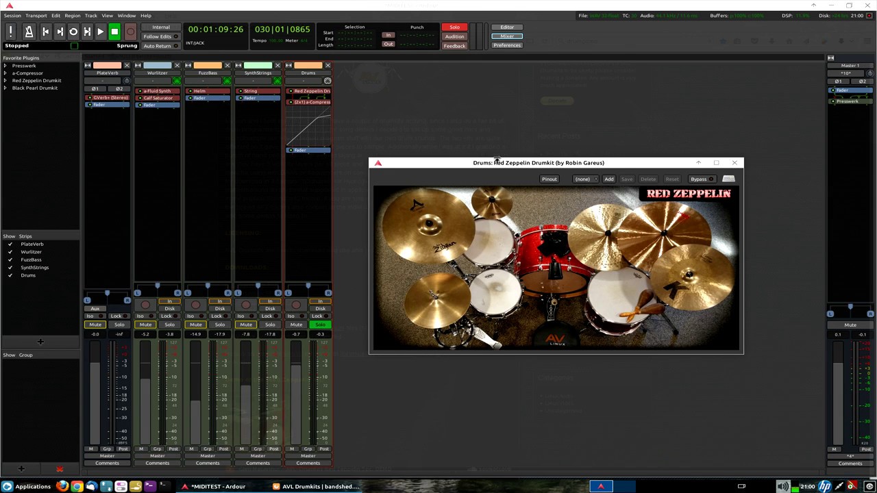 Introducing the AVL Drumkits LV2 Plugin!
