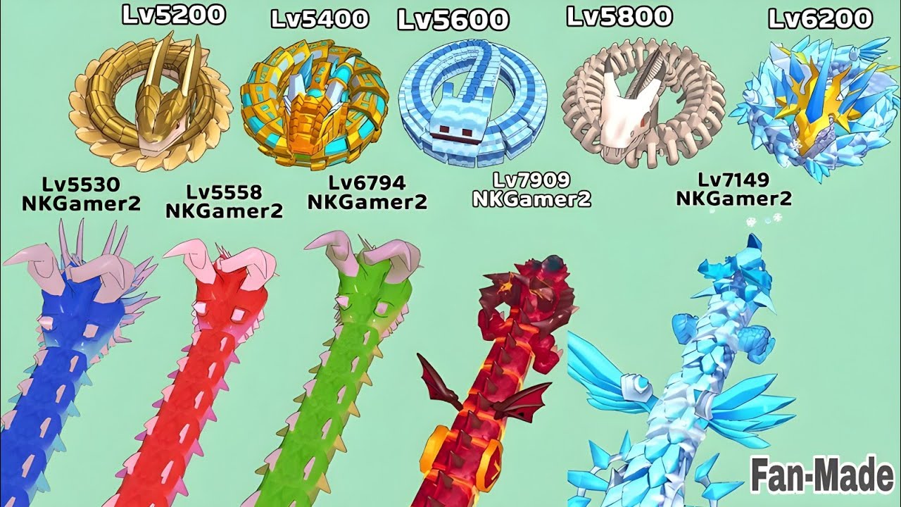 Snake Clash 🐍 Level 5200–6200 | 999% INSANE Boss Battles & Epic Snake Fight! 😱